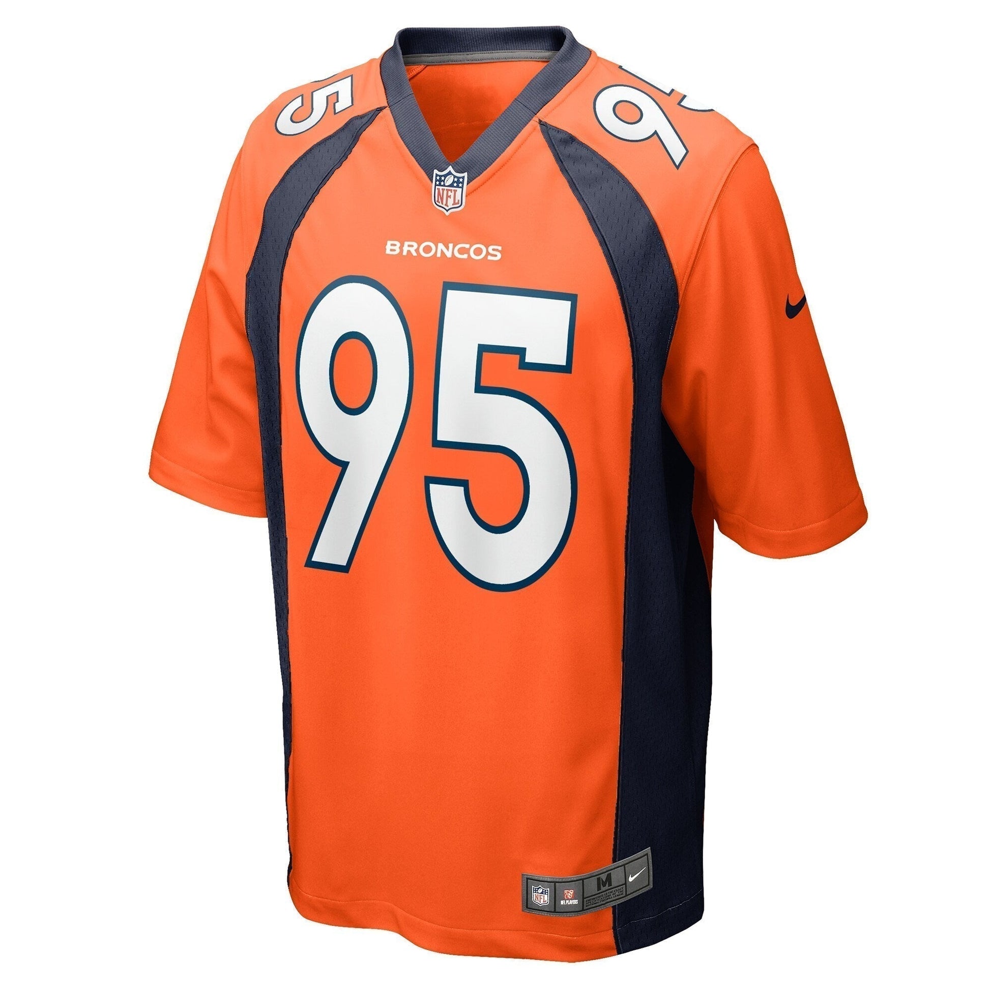 Elijah Garcia Denver Broncos Team Game Jersey - Orange football jersey product view 2