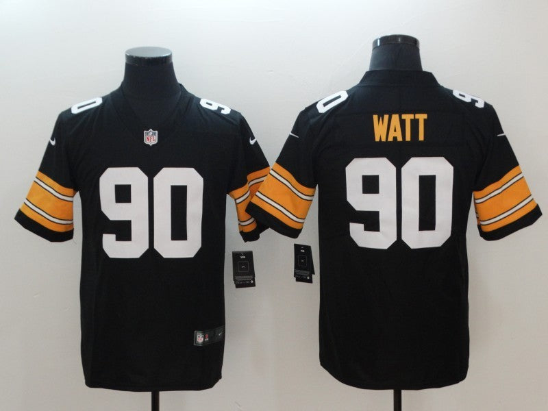 Men's Pittsburgh Steelers T.J. Watt #90 Black Player Game Jersey1 football jersey product view 1