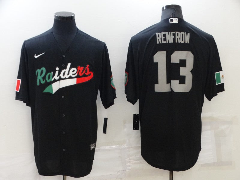 Men's Las Vegas Raiders Hunter Renfrow Black Player Game Jersey Joint Edition football jersey product view 1