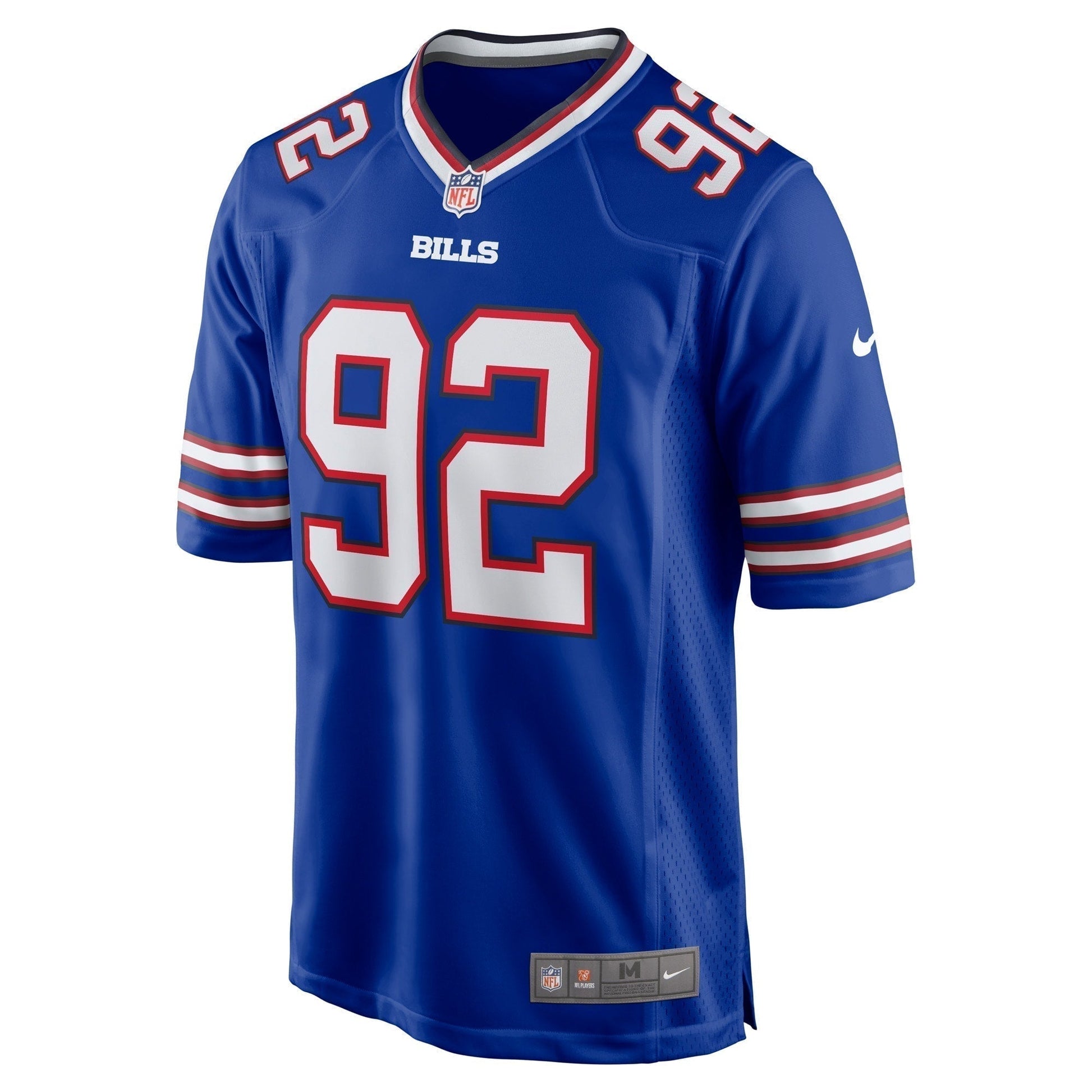 DaQuan Jones Buffalo Bills Game Jersey - Royal football jersey product view 2