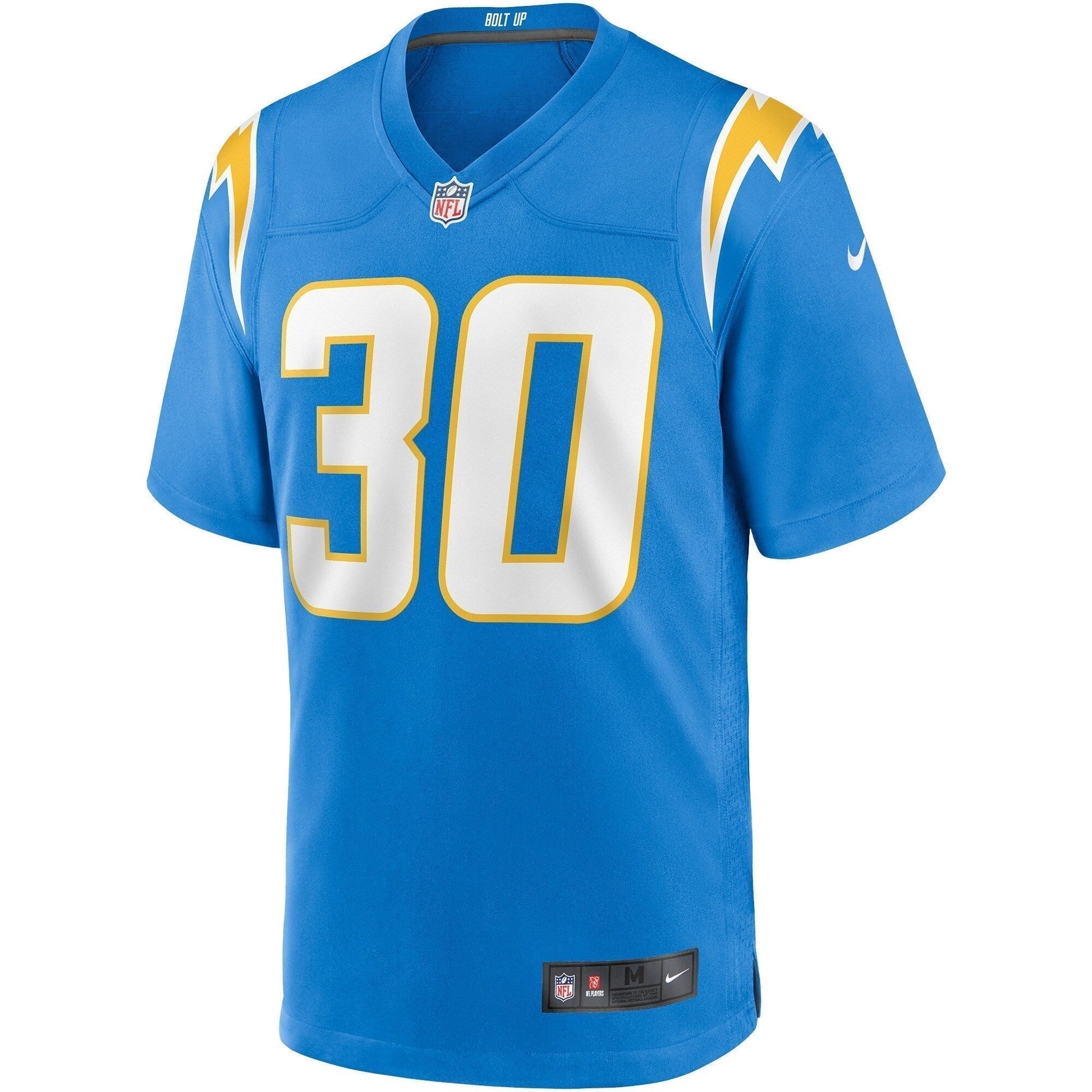 Austin Ekeler Los Angeles Chargers Game Jersey - Powder Blue football jersey product view 2