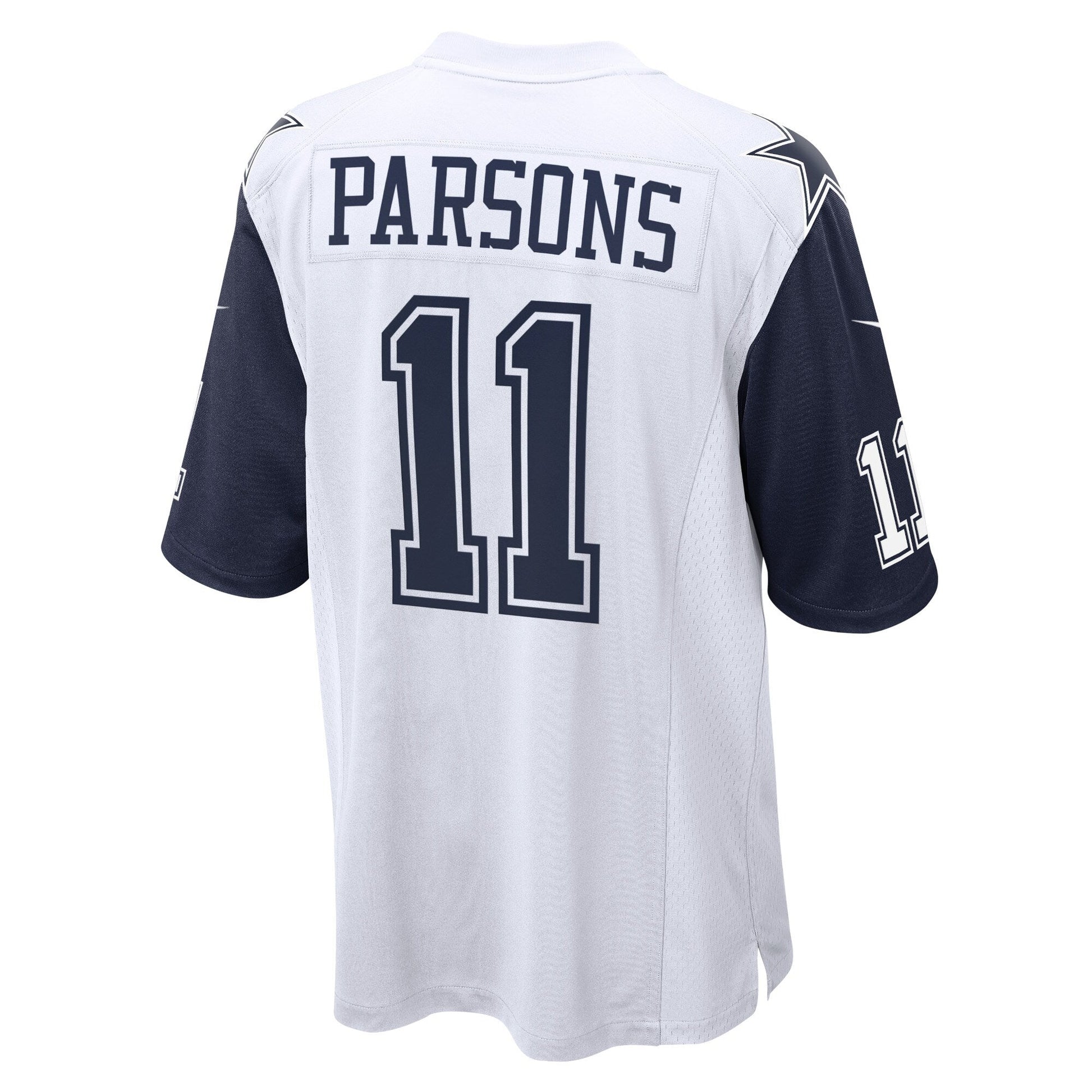Micah Parsons Dallas Cowboys Alternate Game Jersey - White football jersey product view 3