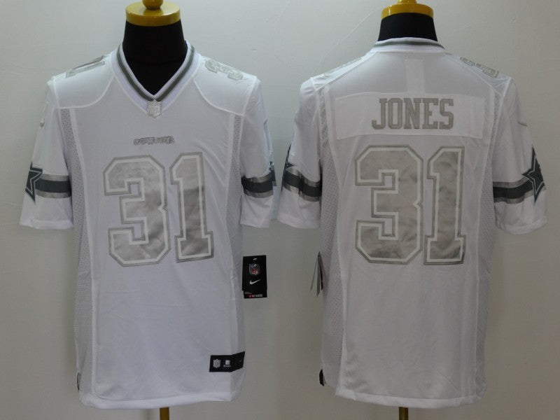 Men's Dallas Cowboys Byron Jones #31 White Game Jersey1 football jersey product view 1