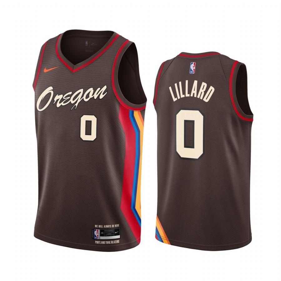 Damian Lillard Portland Trailblazers City Edition Jersey basketball jersey product view 1