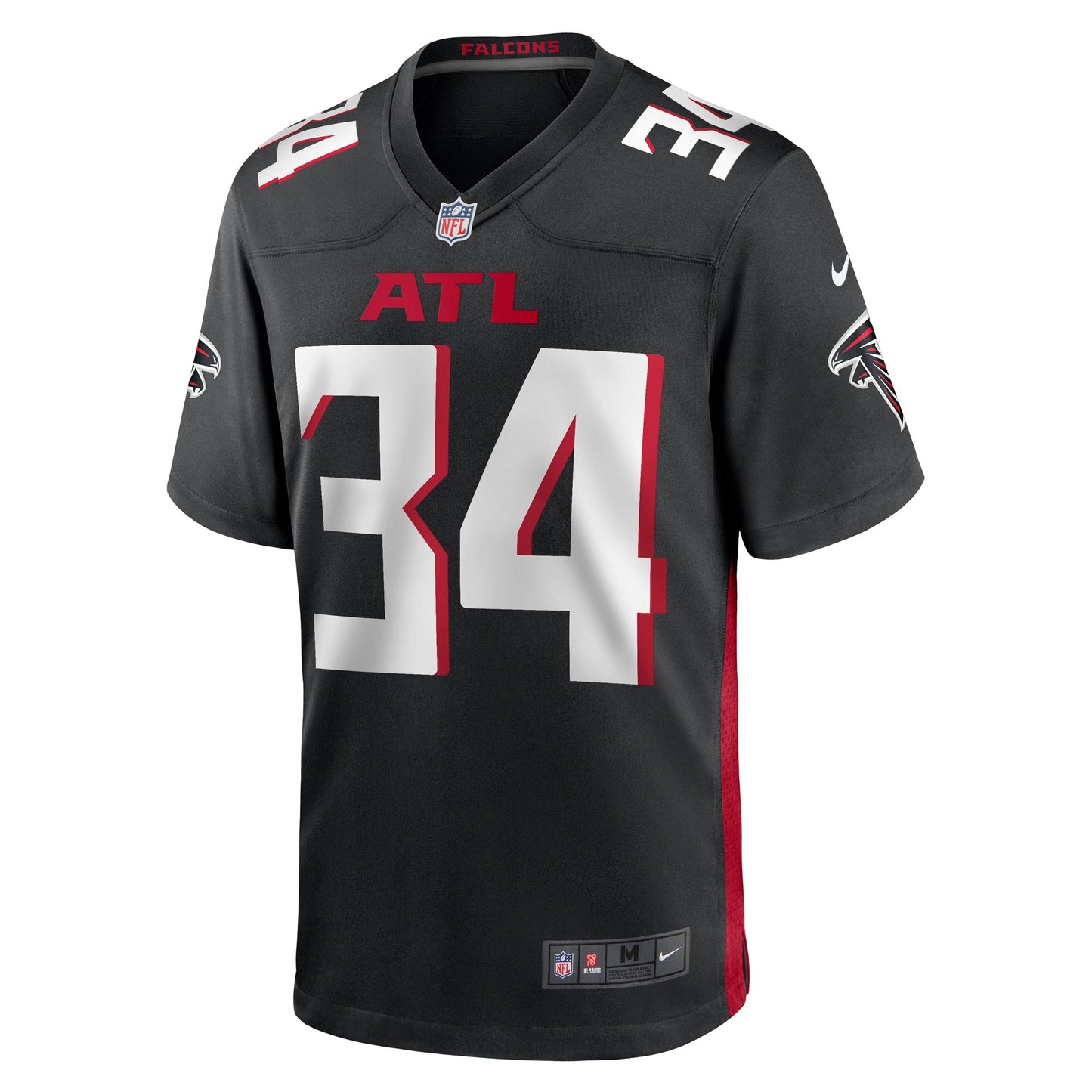 Clark Phillips III Atlanta Falcons Team Game Jersey - Black football jersey product view 2