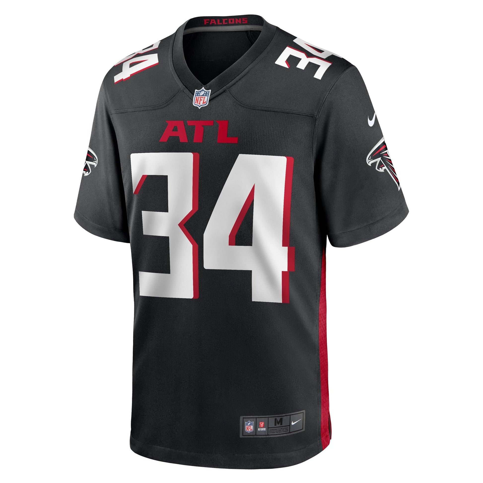 Clark Phillips III Atlanta Falcons Team Game Jersey - Black football jersey product view 2
