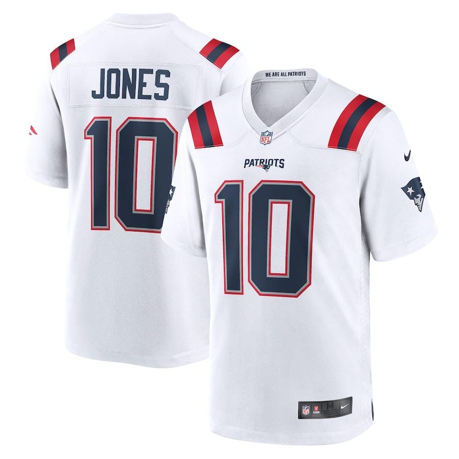Mac Jones New England Patriots Jersey football jersey product view 1