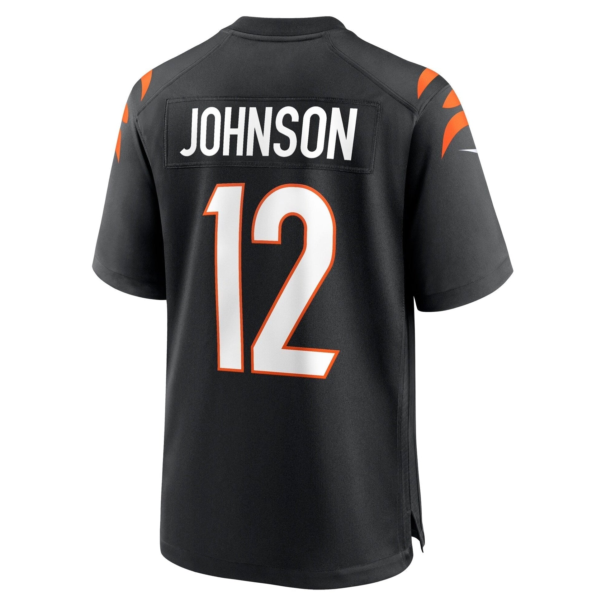 Tyron Johnson Cincinnati Bengals Home Game Jersey - Black football jersey product view 3