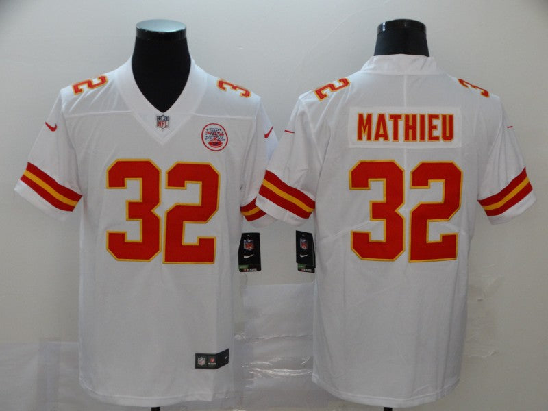 Men's Kansas City Chiefs Tyrann Mathieu White Game Jersey football jersey product view 1