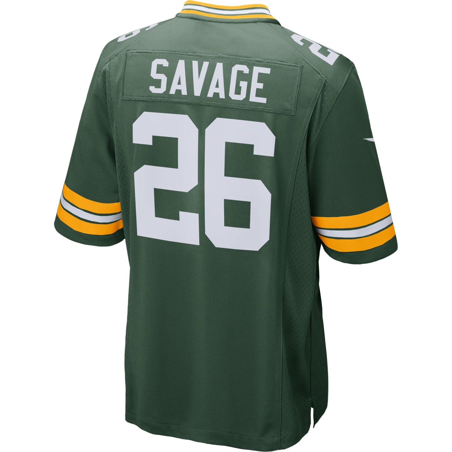 Darnell Savage Green Bay Packers Game Jersey - Green football jersey product view 3