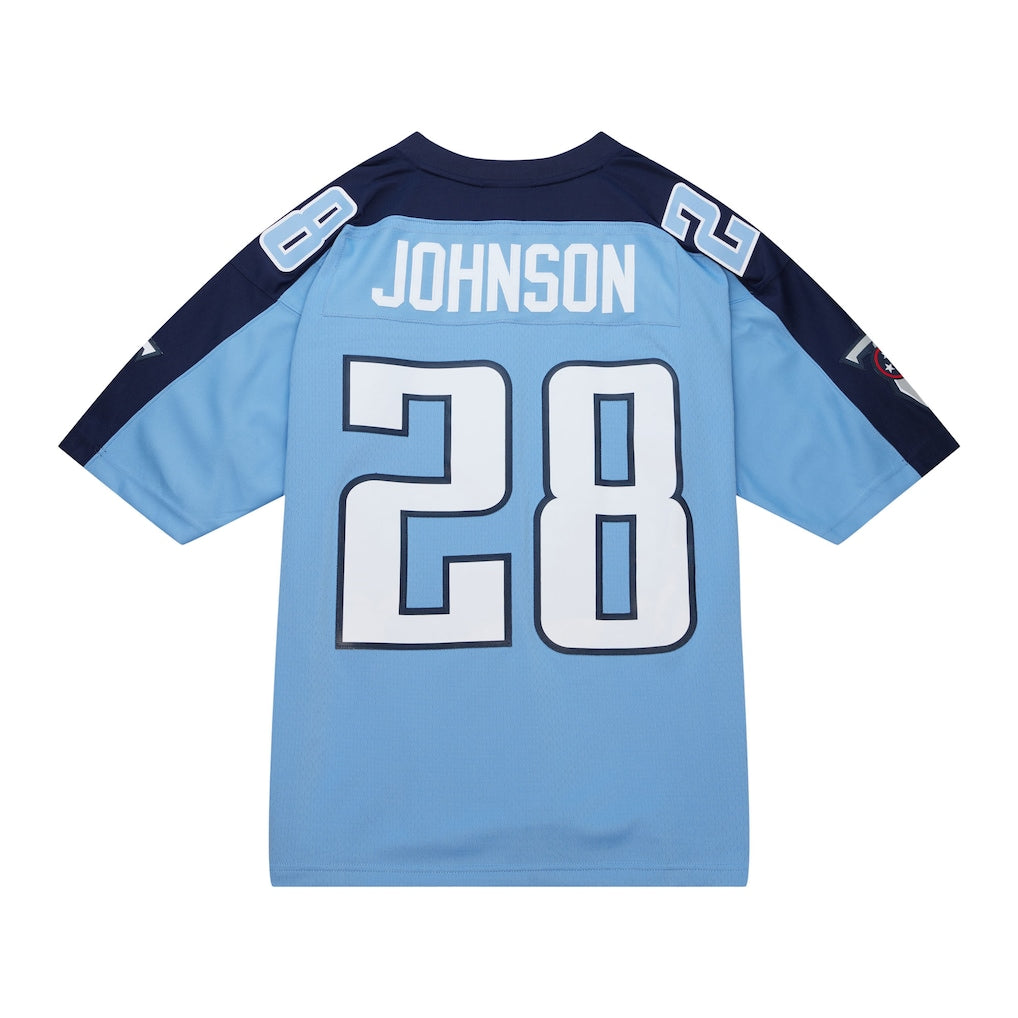 T.Titans #28 Chris Johnson Light Blue Legacy Replica Jersey football jersey product view 1