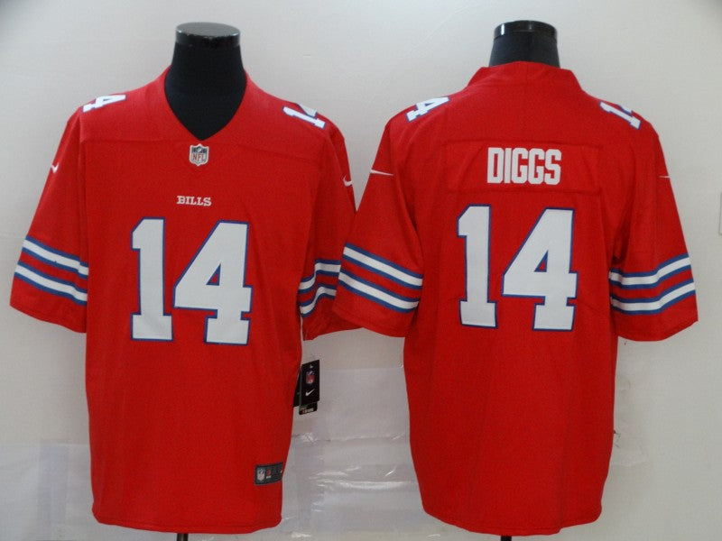 Men's Buffalo Bills Stefon Diggs Red Alternate Game Player Jersey football jersey product view 1