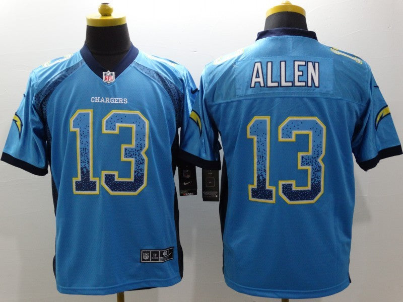 Men's Los Angeles Chargers Keenan Allen #13 Blue Game Jersey1 football jersey product view 1