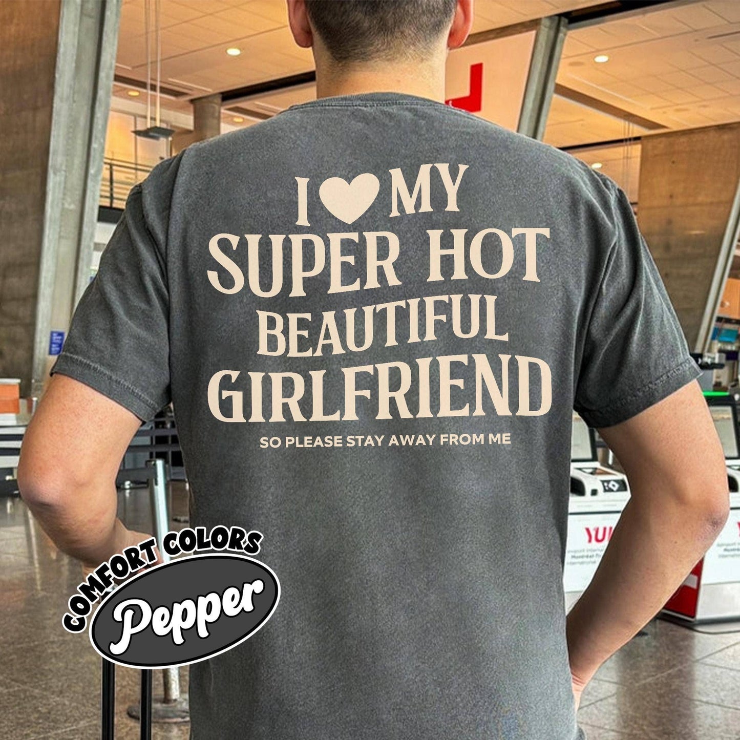 I Heart My Girlfriend Comfort Colors Shirt Unisex T-shirt, Sweatshirt, Hoodie, Long Sleeve Tee - T-Shirt, Sweatshirt, Hoodie