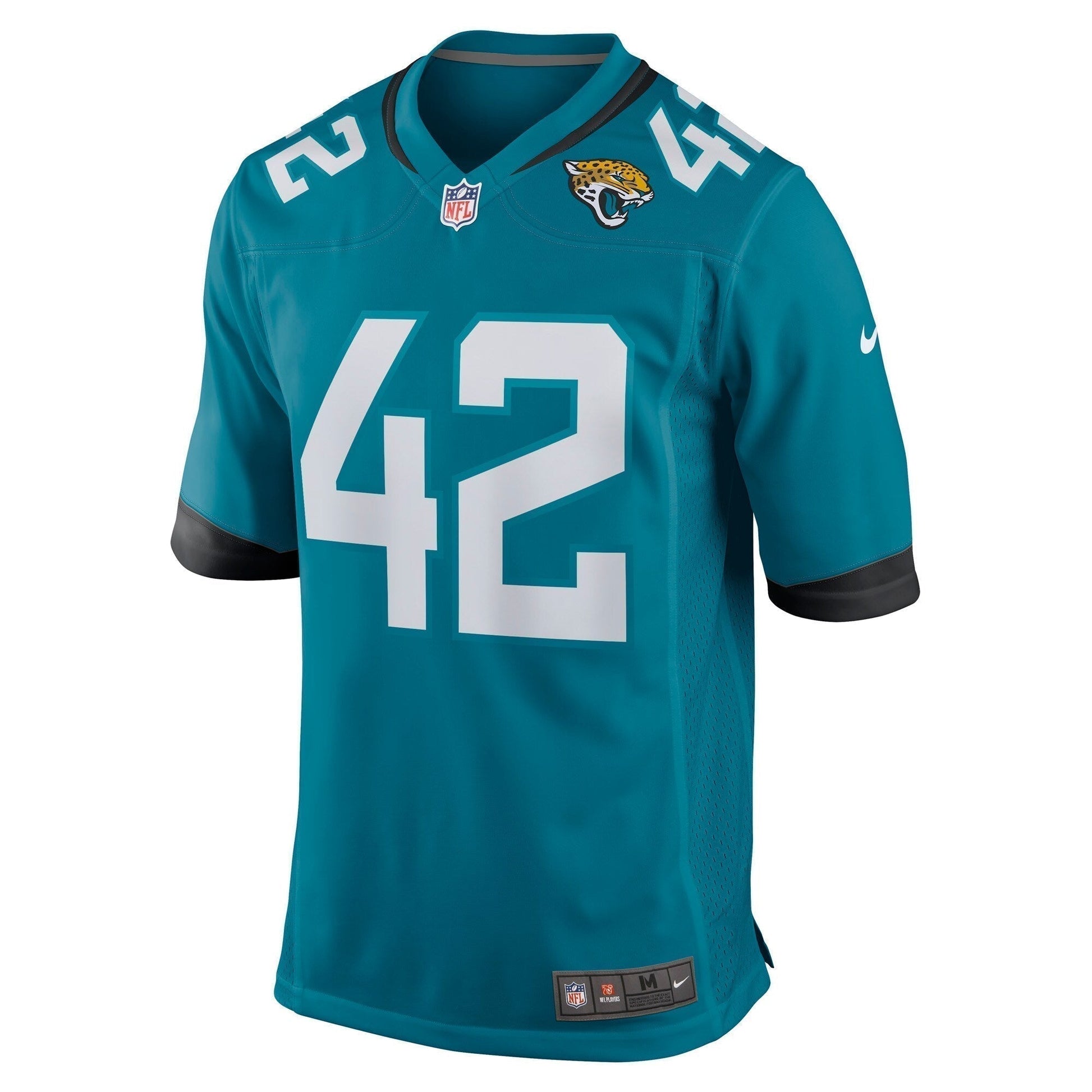 Andrew Wingard Jacksonville Jaguars Game Jersey - Teal football jersey product view 2