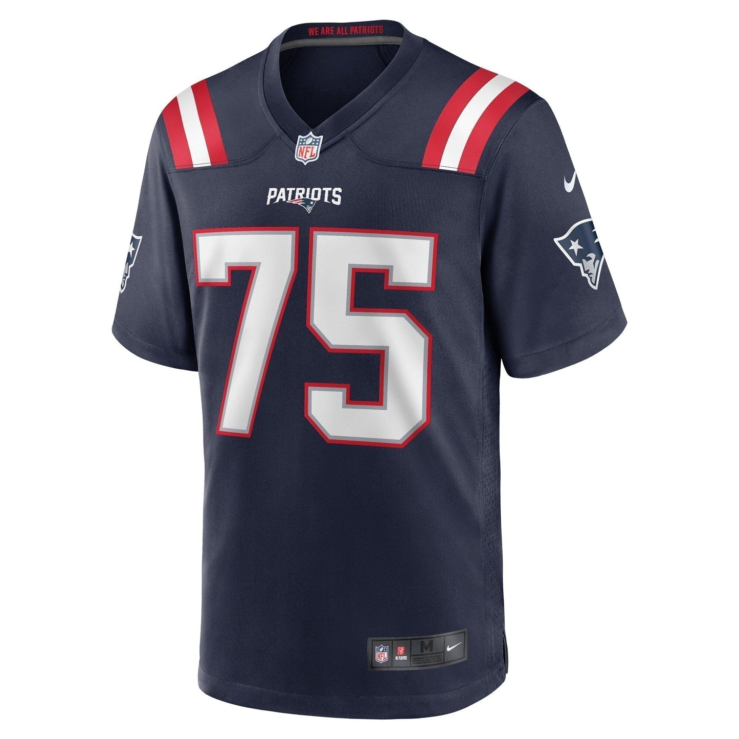 Conor McDermott New England Patriots Home Game Jersey - Navy football jersey product view 2