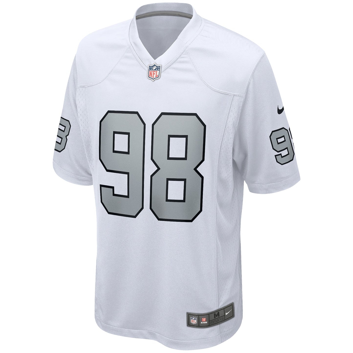 Maxx Crosby Las Vegas Raiders Alternate Game Jersey - White football jersey product view 2