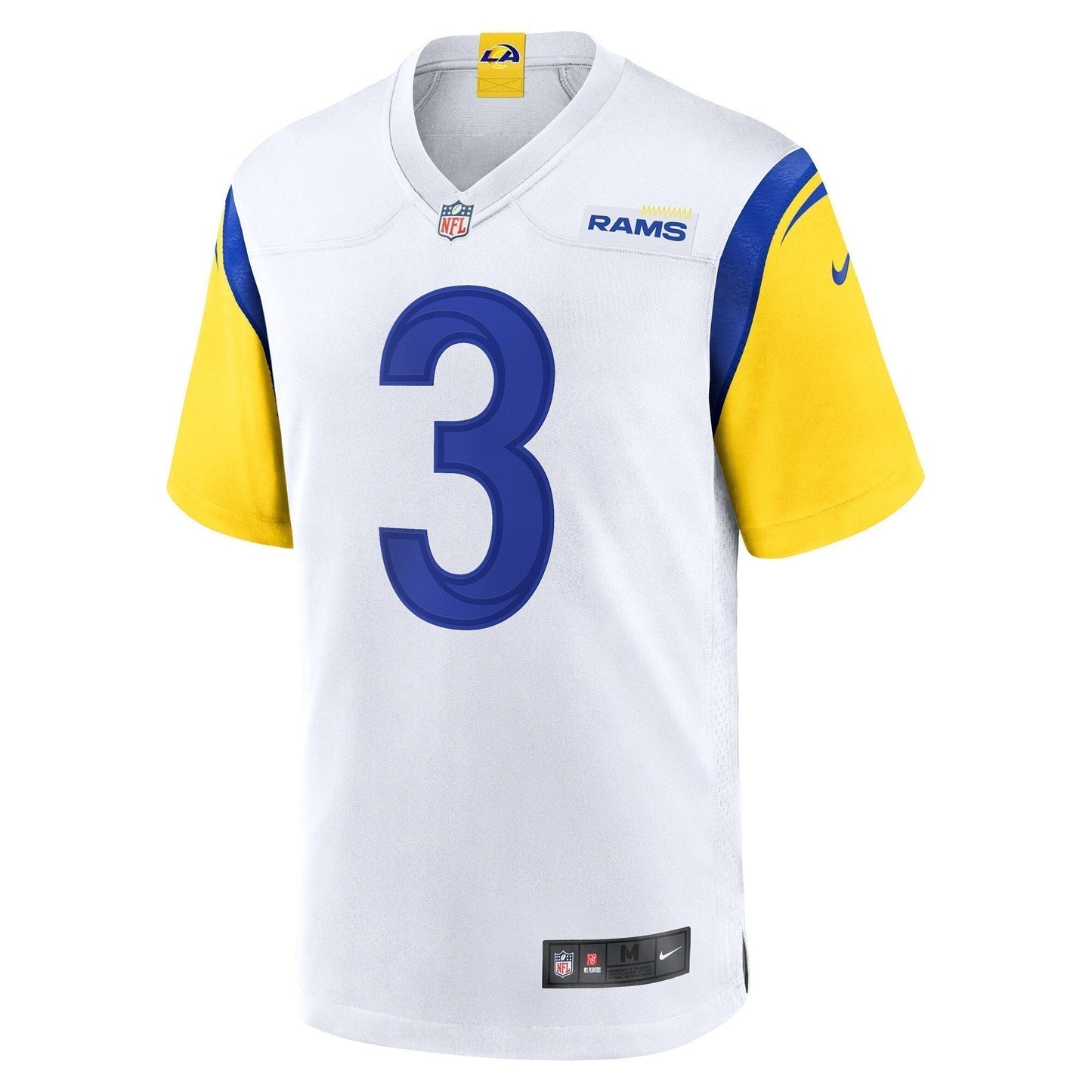 Cam Akers Los Angeles Rams Game Jersey - White football jersey product view 2