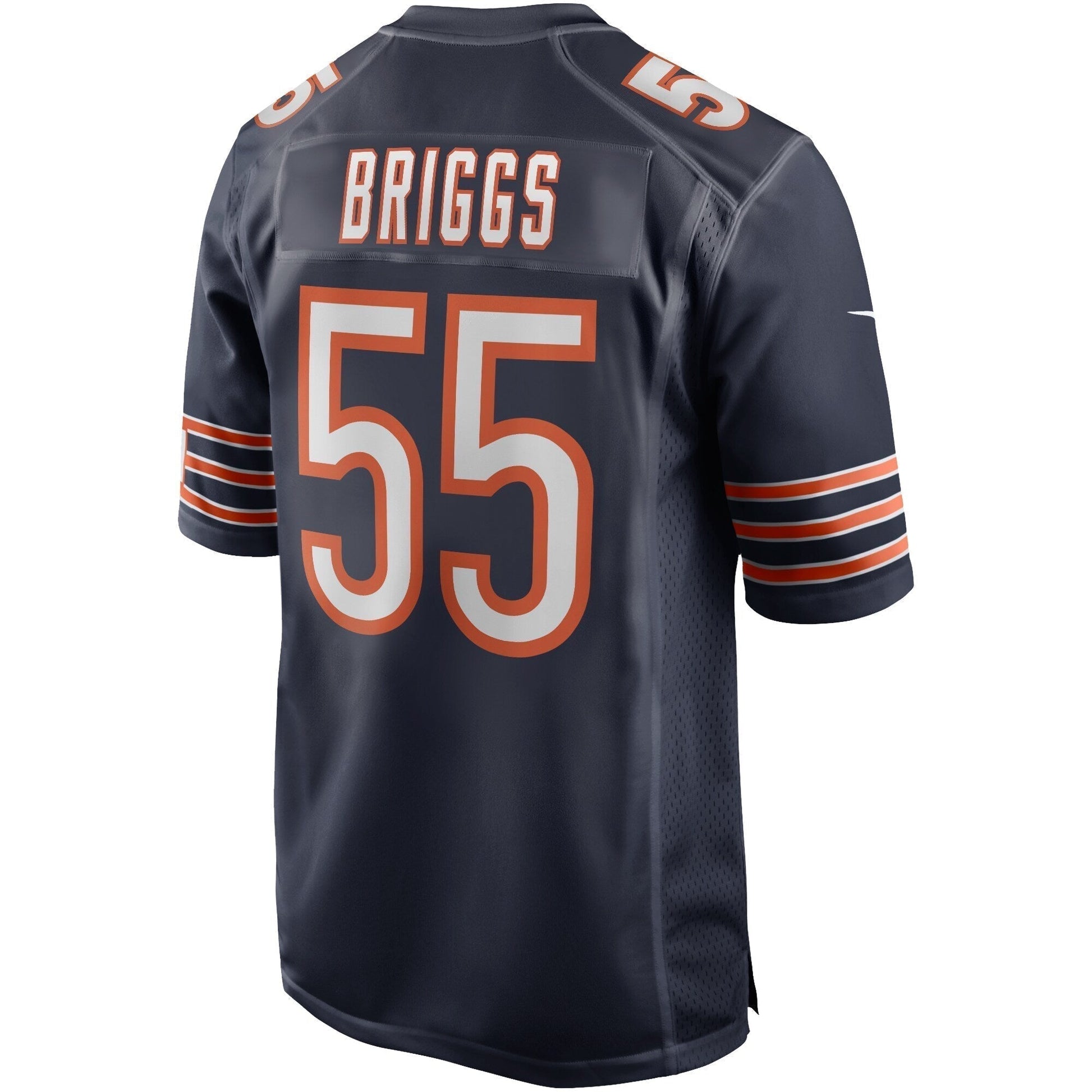 Lance Briggs Chicago Bears Game Retired Jersey - Navy football jersey product view 3