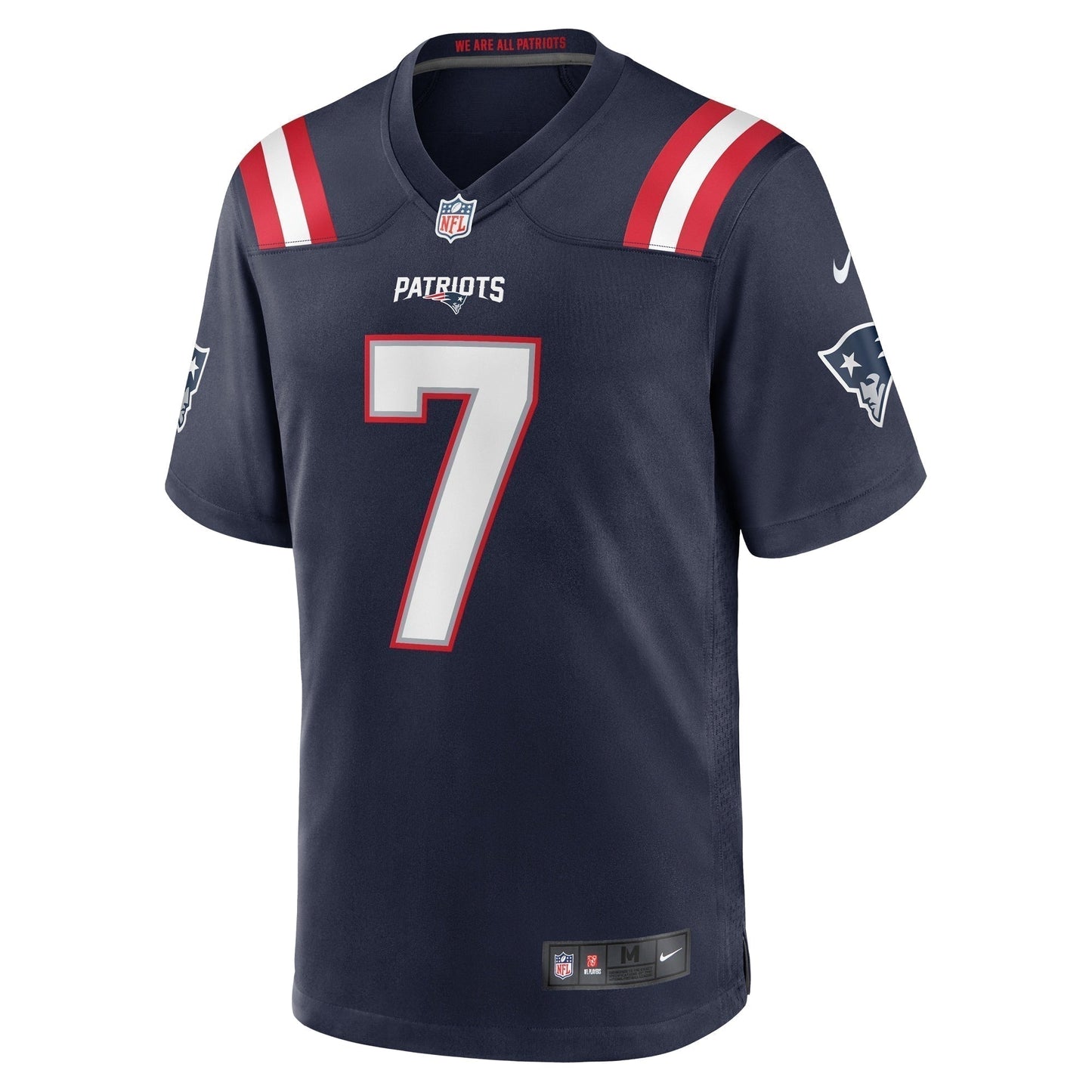 JuJu Smith-Schuster New England Patriots Game Jersey - Navy football jersey product view 2