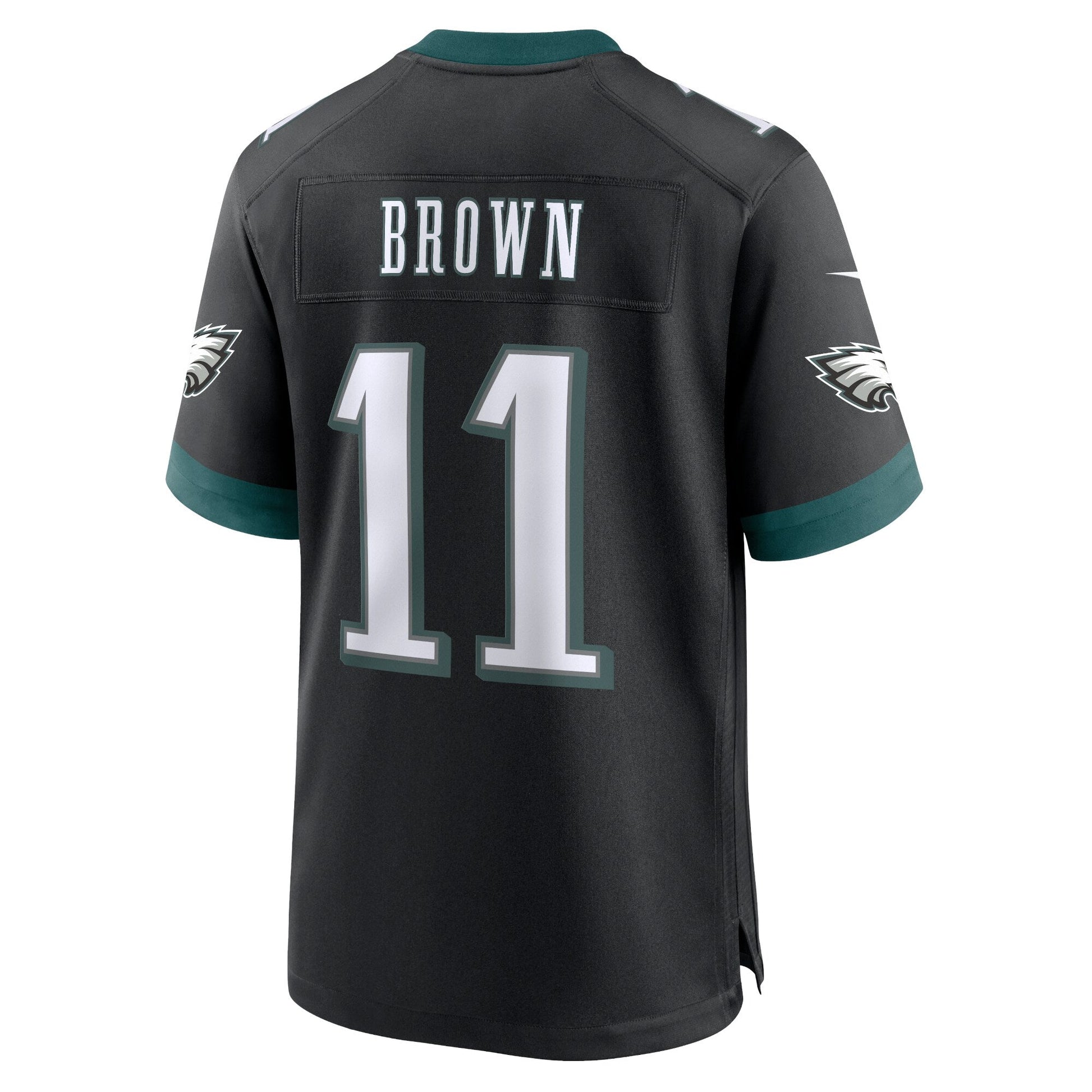 A.J. Brown Philadelphia Eagles Alternate Game Jersey - Black football jersey product view 3