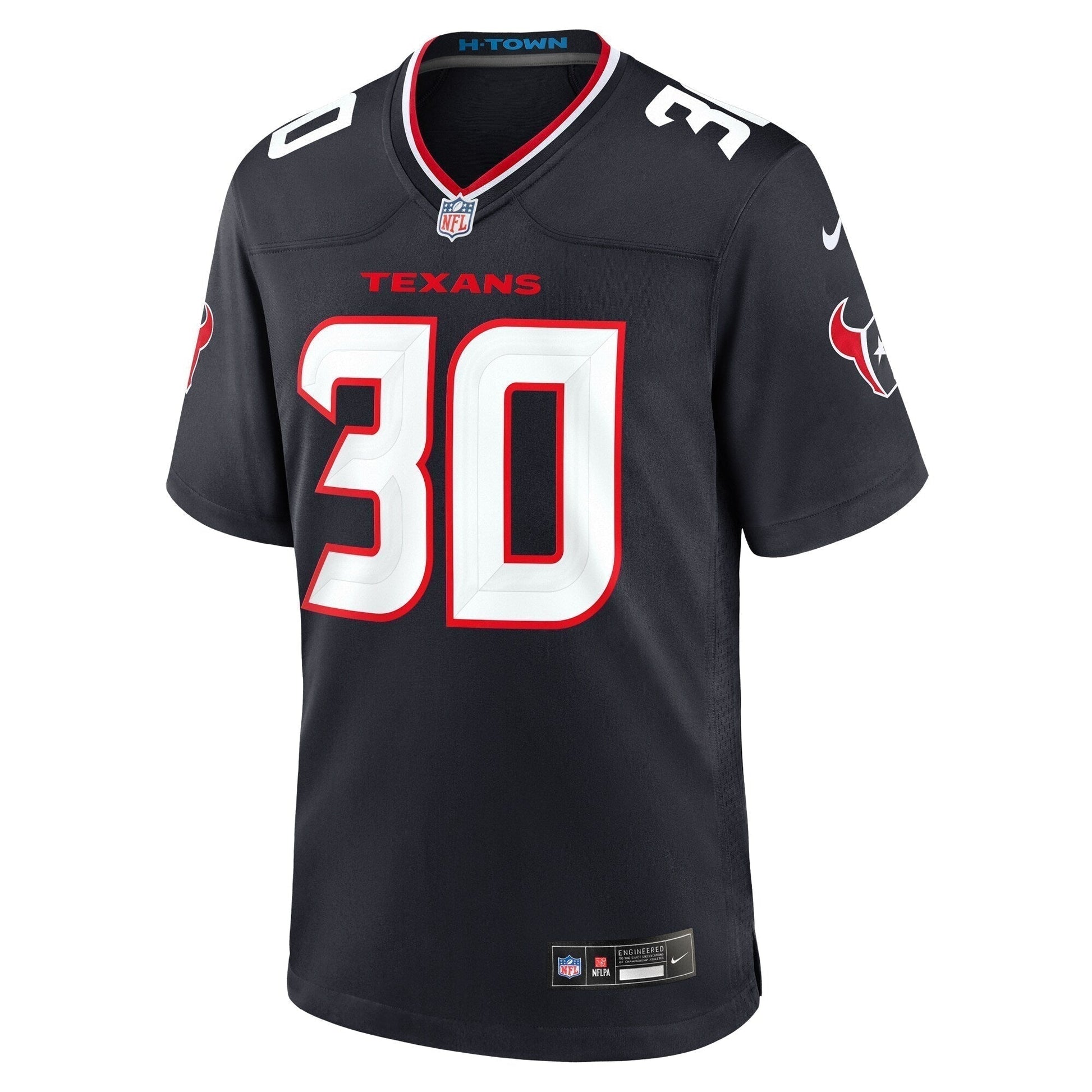 Myles Bryant Houston Texans Team Game Jersey - Navy football jersey product view 2