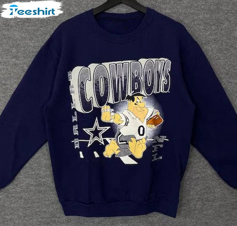 Dallas Football Mascot Sweatshirt  Vintage Cowboy Style Unisex T-shirt, Sweatshirt, Hoodie, Long Sleeve Tee - T-Shirt, Sweatshirt, Hoodie