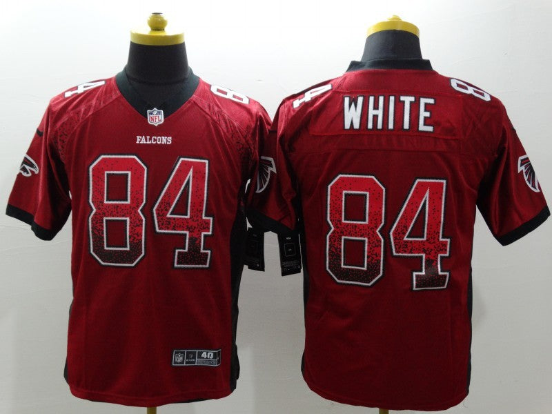 Men's Atlanta Falcons Roddy White #84 Red Game Jersey1 football jersey product view 1