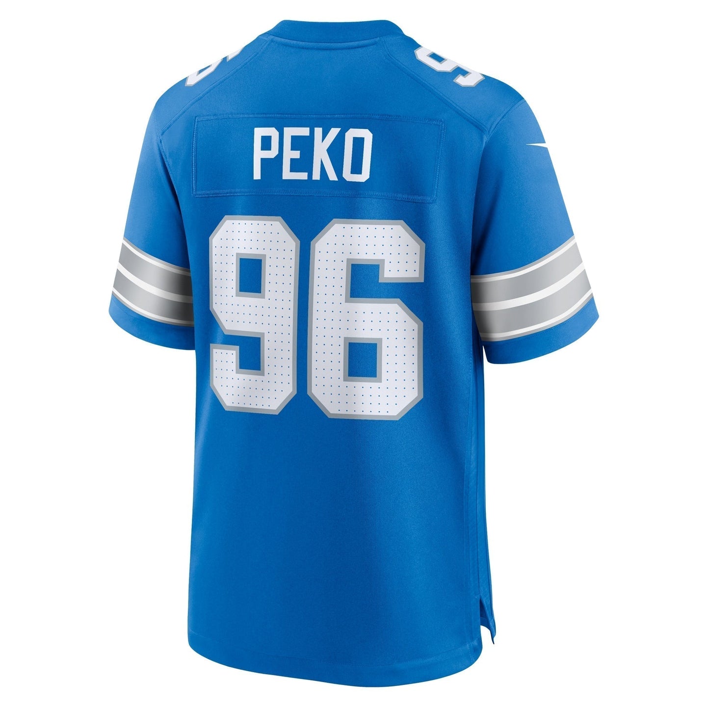 Kyle Peko Detroit Lions Game Jersey - Blue football jersey product view 3