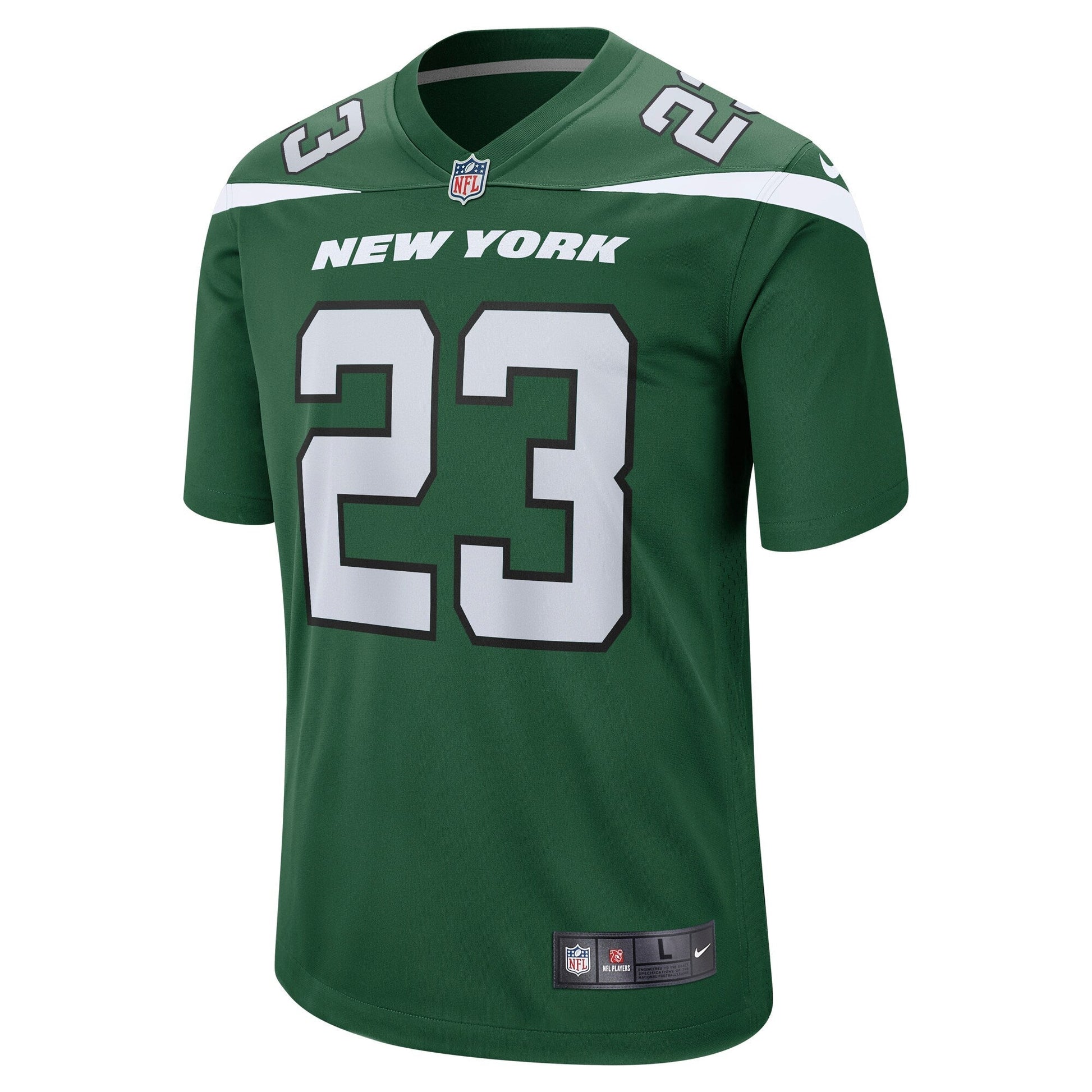 Chuck Clark New York Jets Team Game Jersey - Gotham Green football jersey product view 2