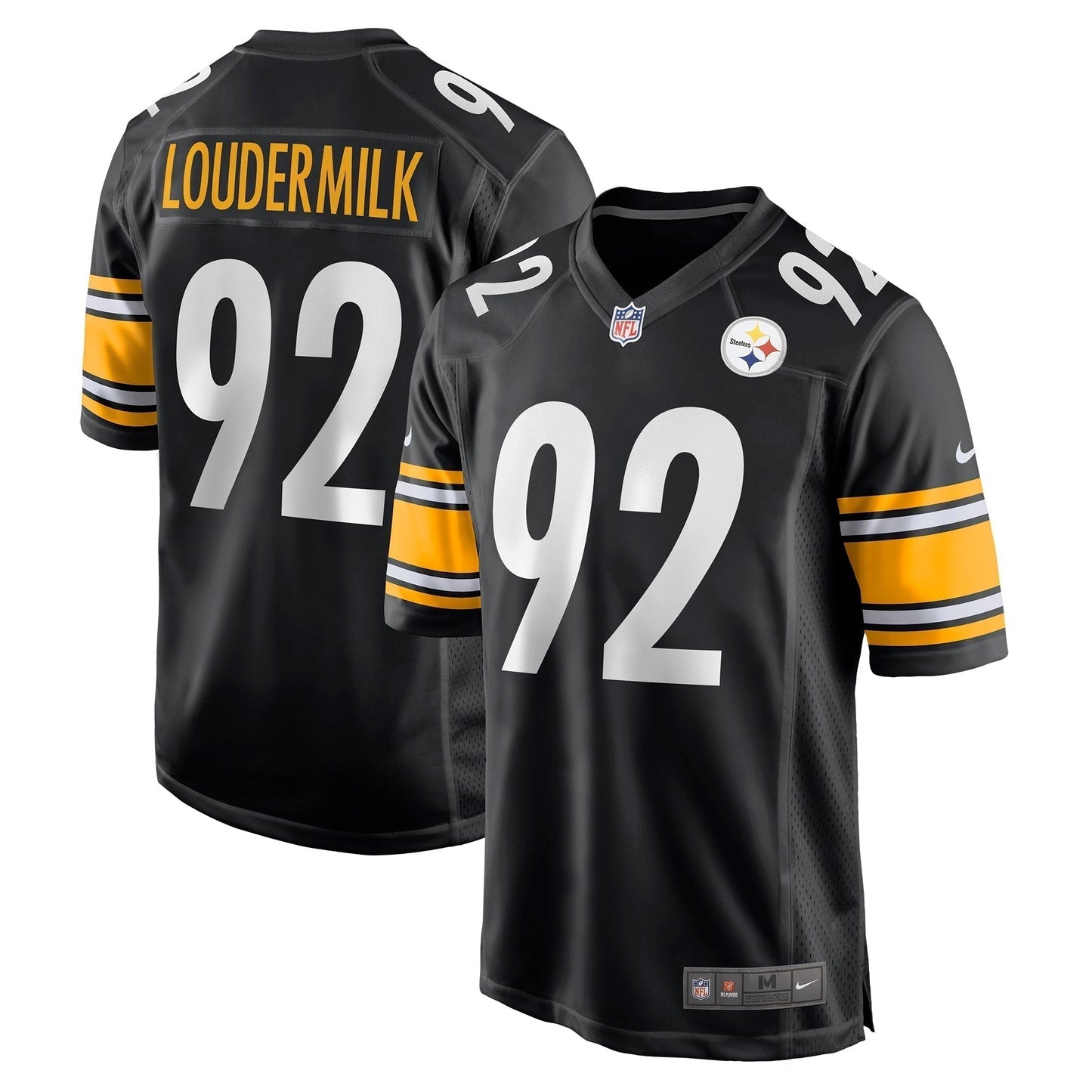 Isaiahh Loudermilk Pittsburgh Steelers Game Jersey - Black football jersey product view 1