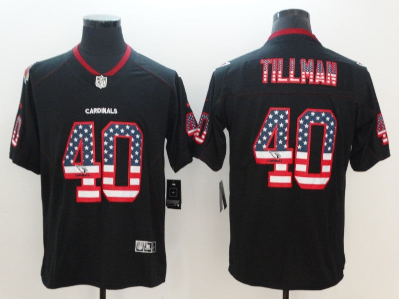 Men's Arizona Cardinals Pat Tillman #40 Black Player Jersey1 football jersey product view 1