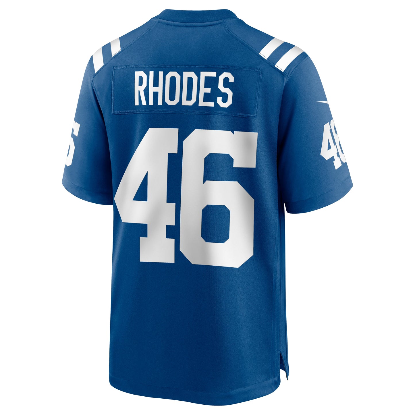 Luke Rhodes Indianapolis Colts Game Jersey - Royal football jersey product view 3