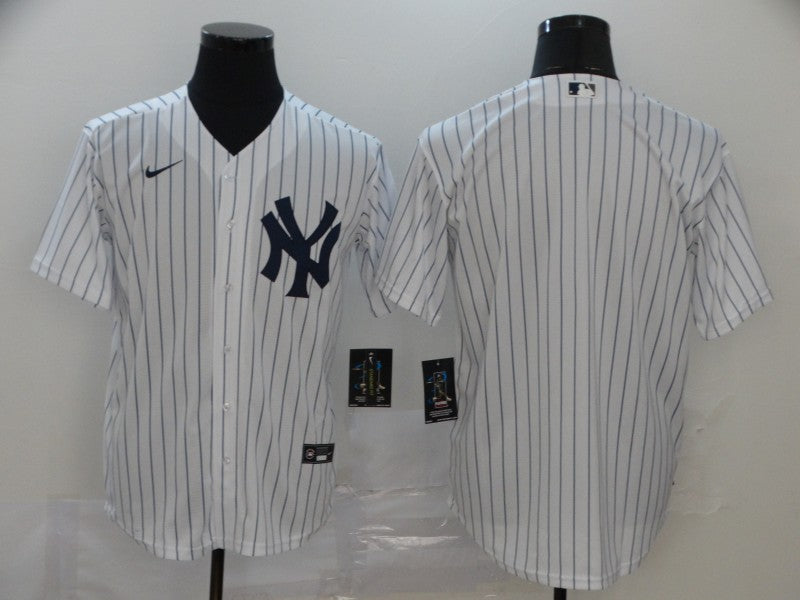 Men's New York Yankees White Home Replica Blank Jersey baseball jersey product view 1