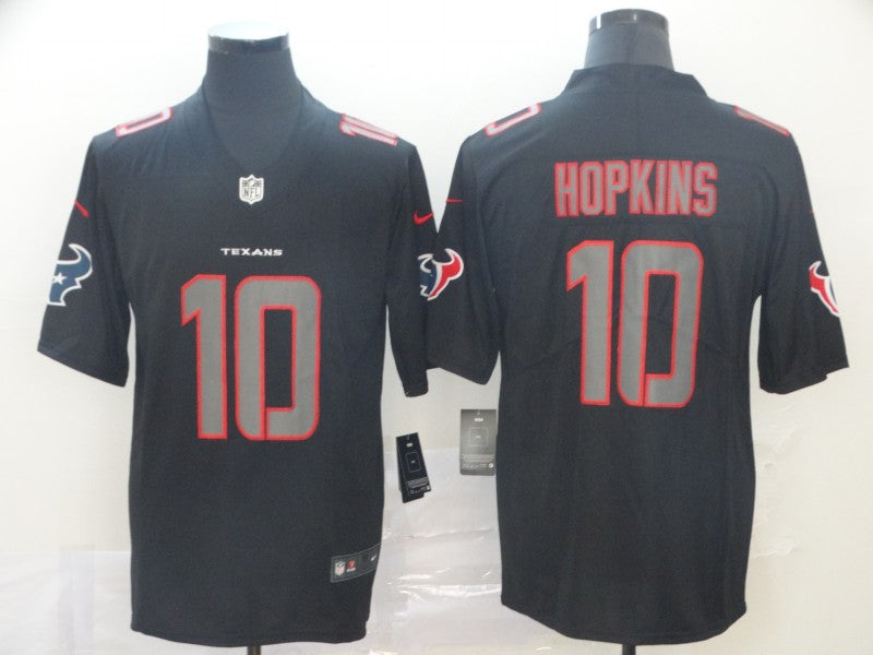 Men's Houston Texans DeAndre Hopkins #10 Black Game Player Jersey1 football jersey product view 1