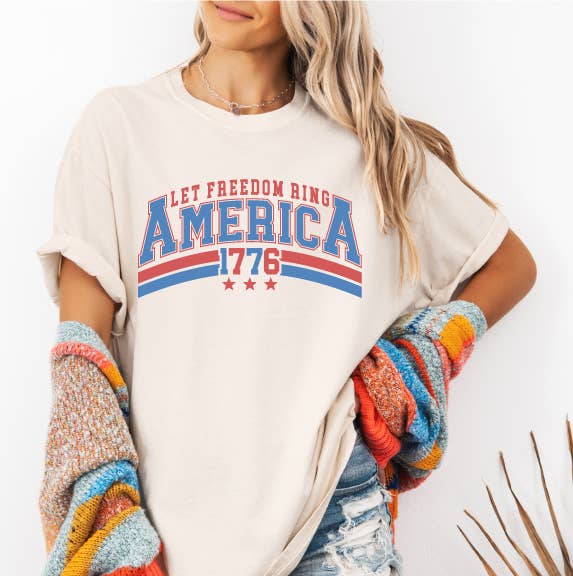 Let Freedom Ring Premium T-Shirt Unisex T-shirt, Sweatshirt, Hoodie, Long Sleeve Tee - T-Shirt, Sweatshirt, Hoodie