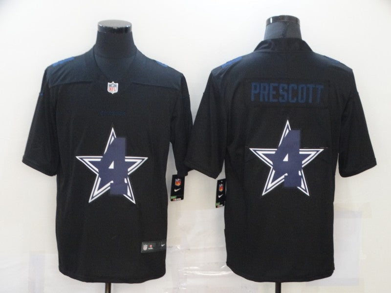 Men's Dallas Cowboys #4 Dak Prescott Black Alternate Game Player Jersey1 football jersey product view 1