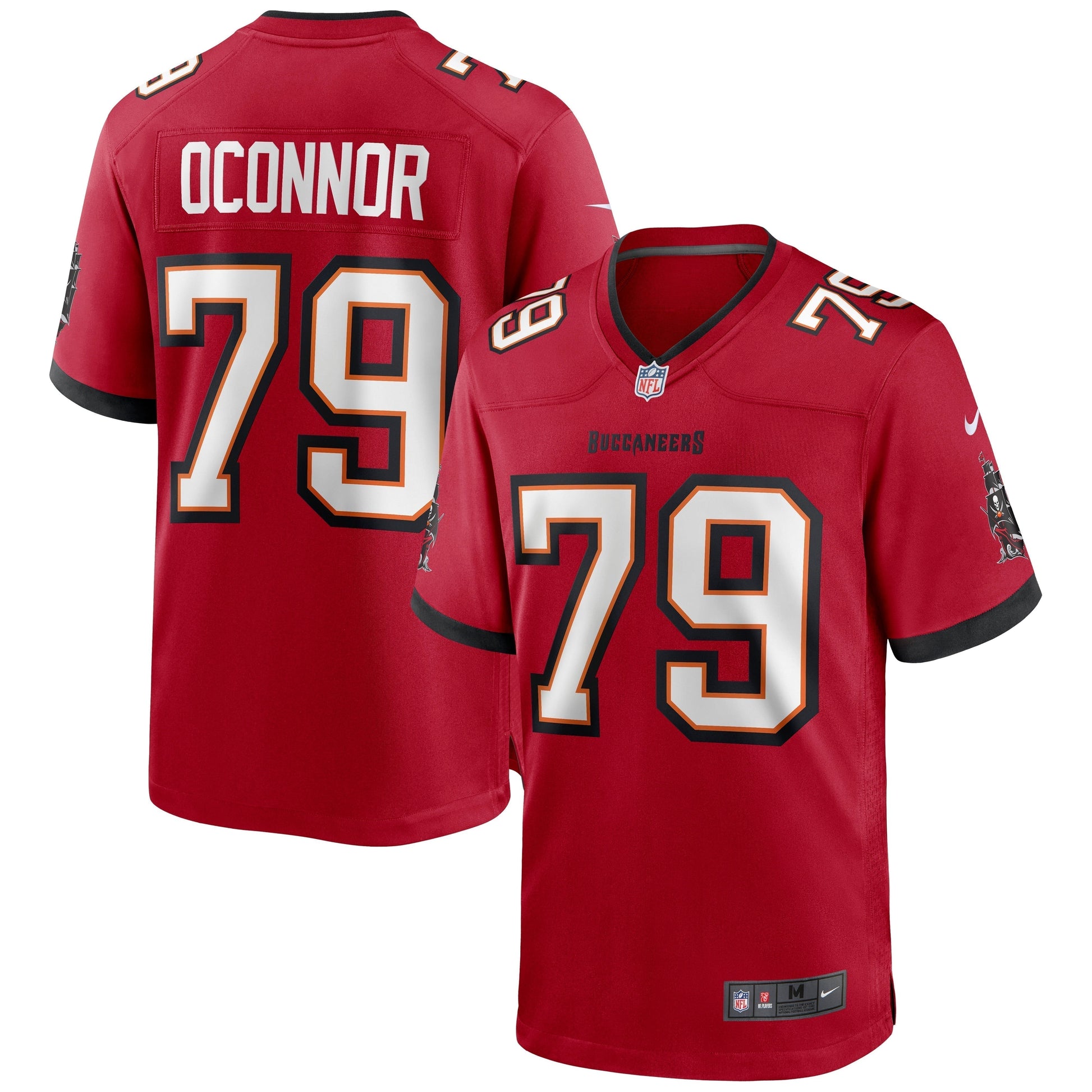 Patrick O'Connor Tampa Bay Buccaneers Game Jersey - Red football jersey product view 1