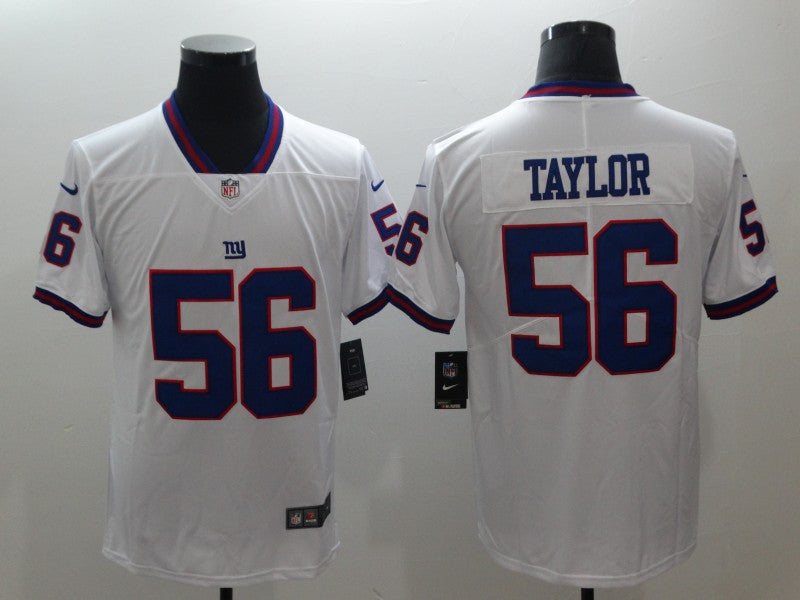 Men's New York Giants Lawrence Taylor White Game Player Jersey football jersey product view 1