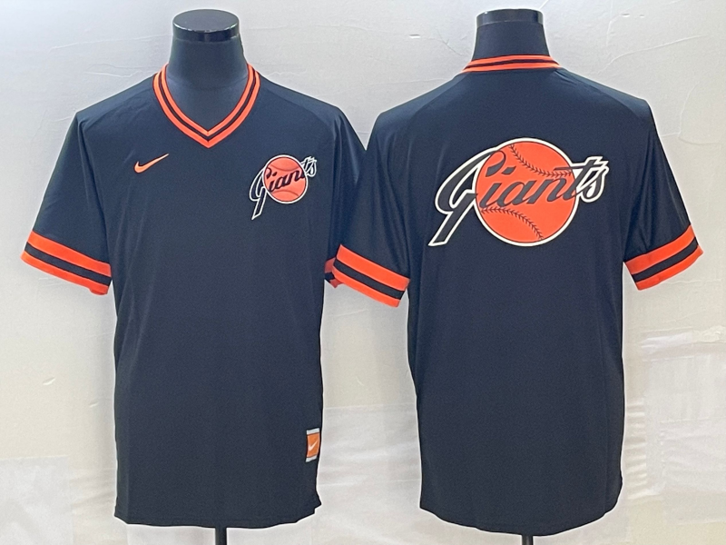 Men's San Francisco Giants Black Replica Team Jersey1 baseball jersey product view 1