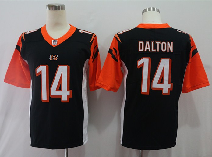Men's Cincinnati Bengals Andy Dalton Black Game Jersey football jersey product view 1