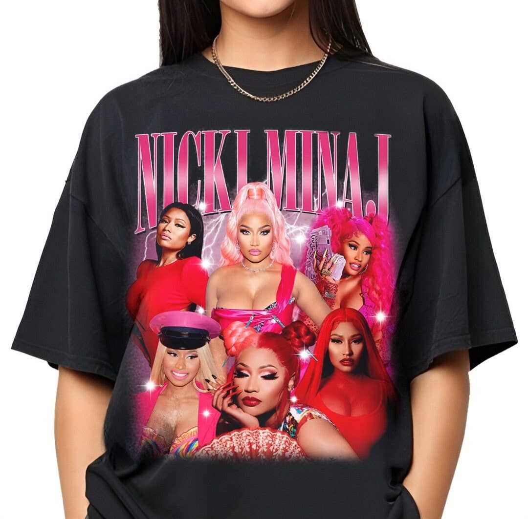 Nicki Minaj Fan Shirt Rapper Homage Graphic Tee Unisex T-shirt, Sweatshirt, Hoodie, Long Sleeve Tee - T-Shirt, Sweatshirt, Hoodie