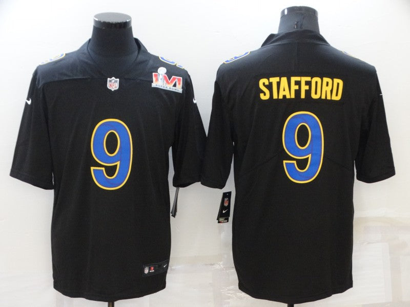 Men's Los Angeles Rams Matthew Stafford Black Game Jersey football jersey product view 1
