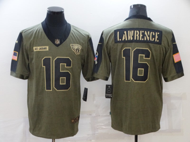 Men's Jacksonville Jaguars Trevor Lawrence #16 Brown Game Jersey1 football jersey product view 1