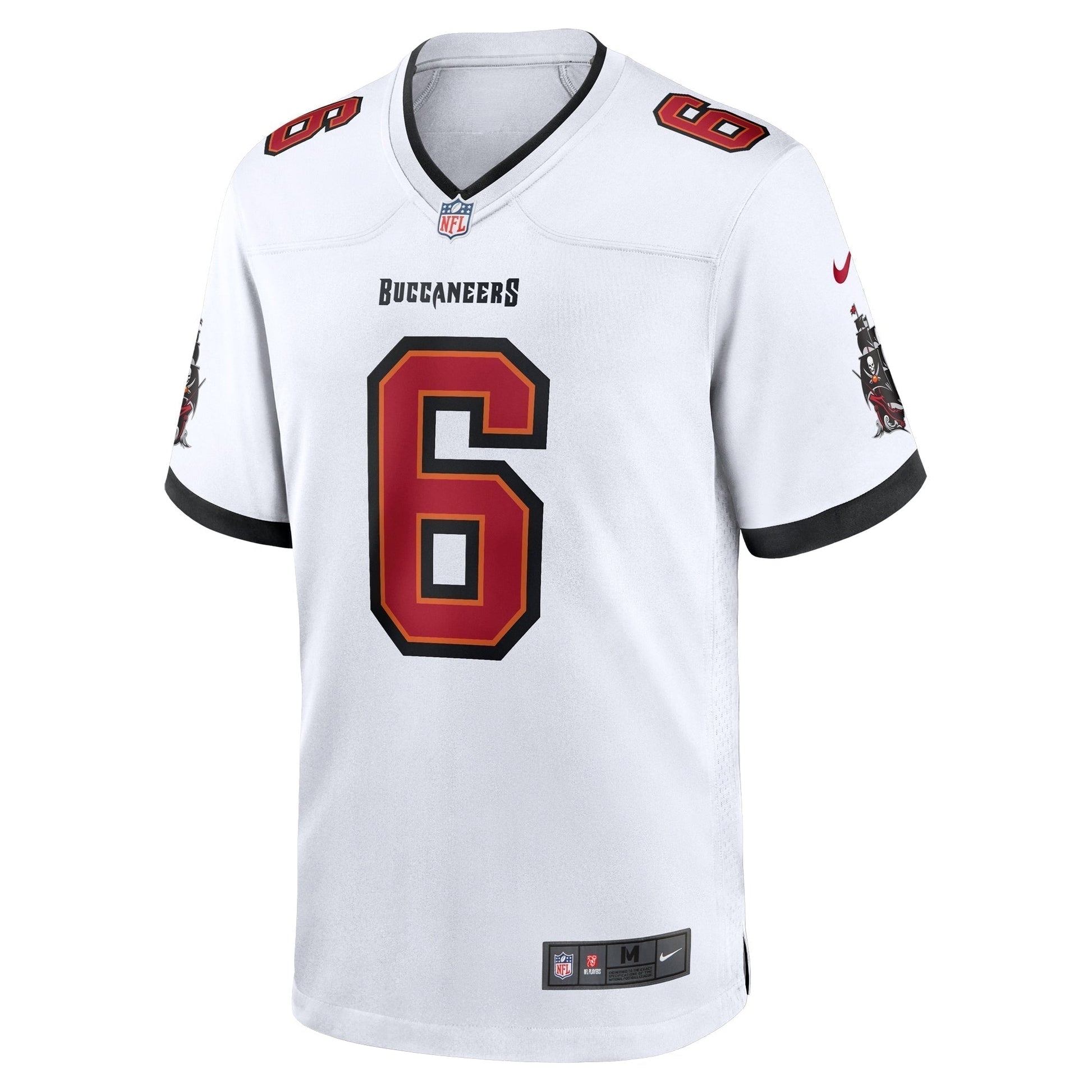 Baker Mayfield Tampa Bay Buccaneers Away Game Jersey - White football jersey product view 2