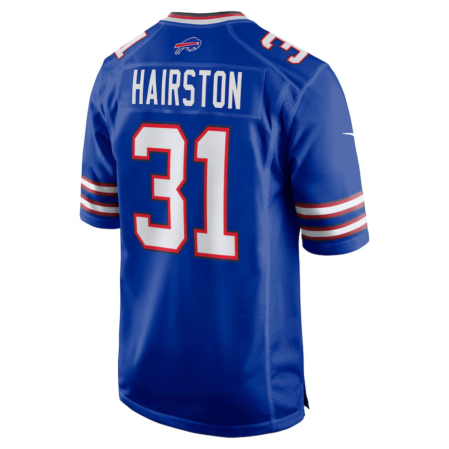 Men's Buffalo Bills Maxwell Hairston Royal 2025 NFL Draft First Round Pick Game Jersey football jersey product view 3