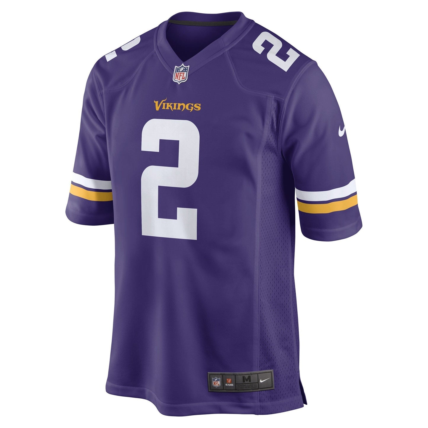 Alexander Mattison Minnesota Vikings Game Jersey - Purple football jersey product view 2