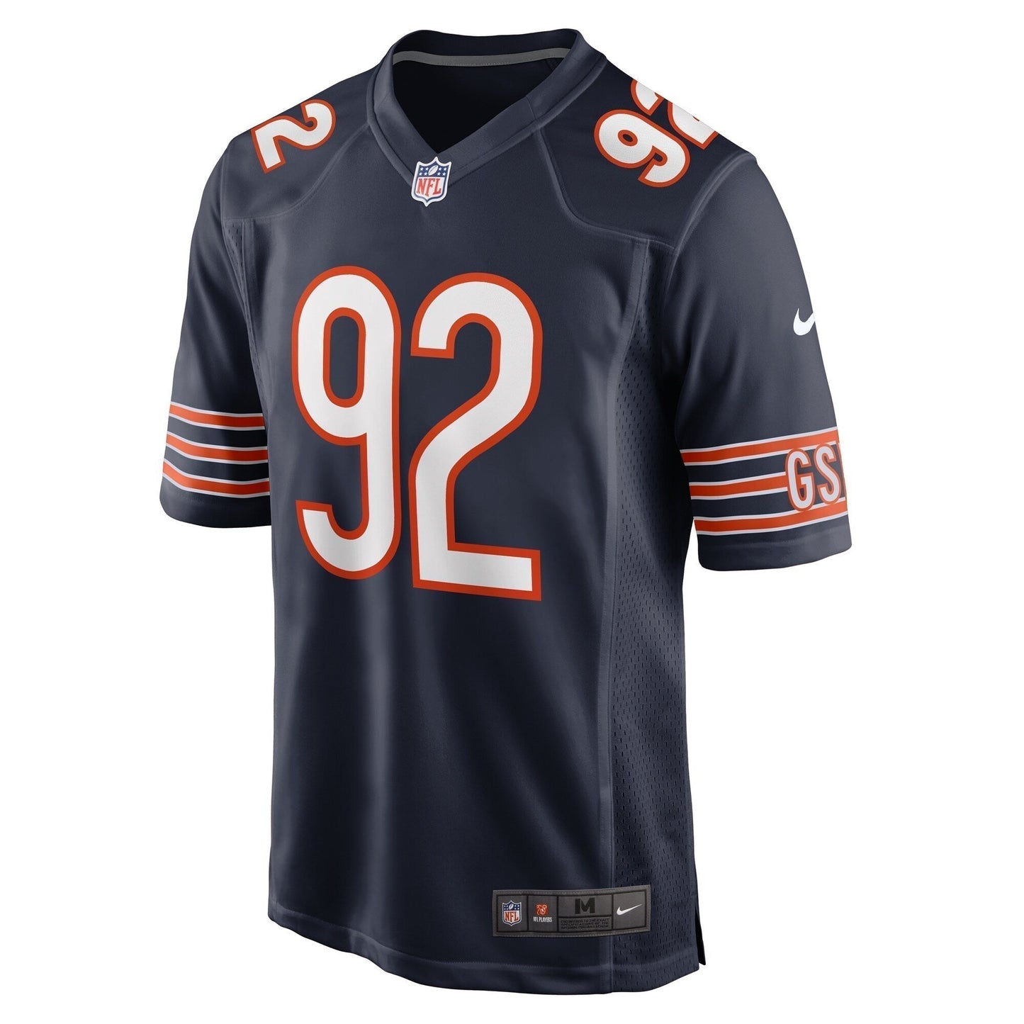 Daniel Hardy Chicago Bears Team Game Jersey - Navy football jersey product view 2