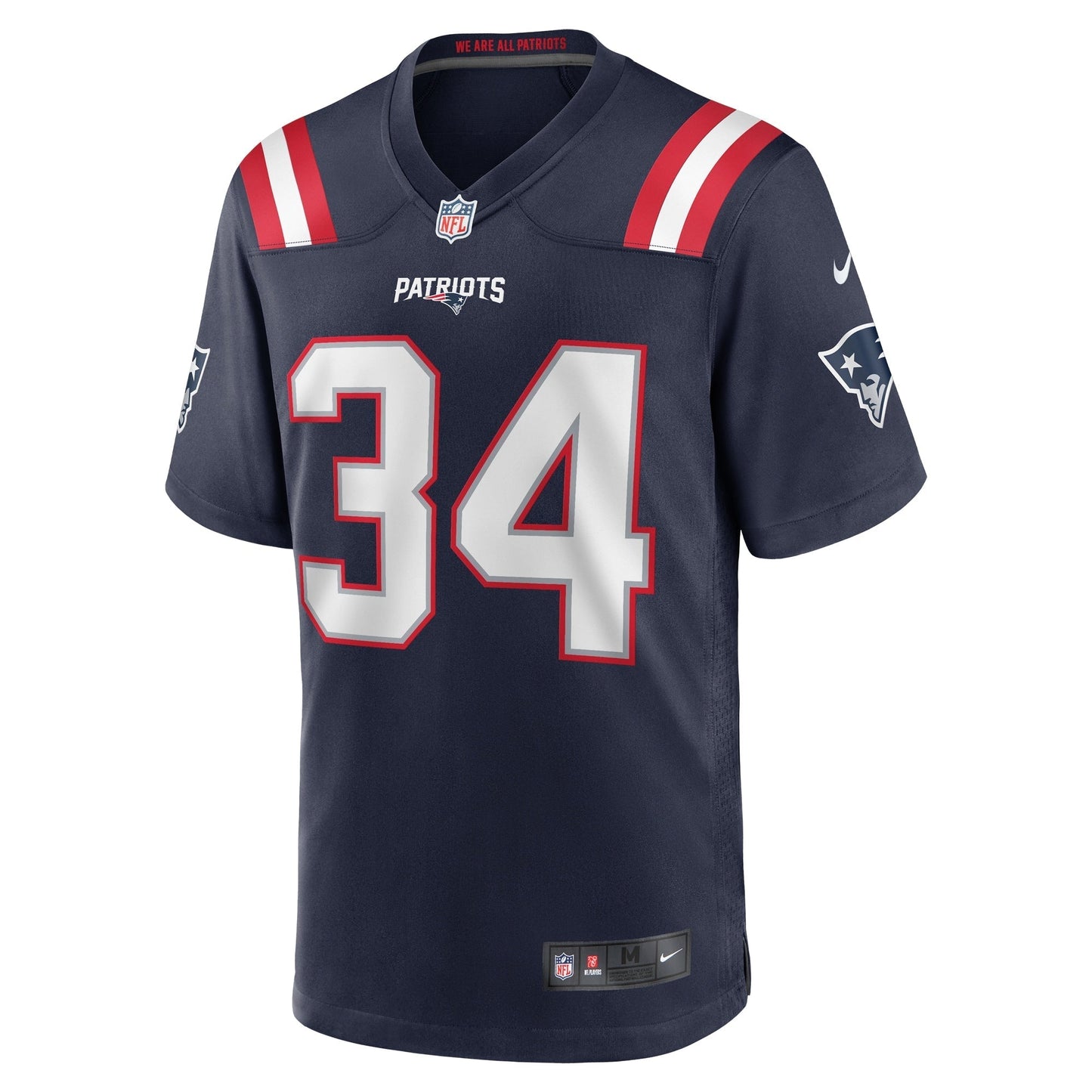 Quandre Mosely New England Patriots Home Game Jersey - Navy football jersey product view 2