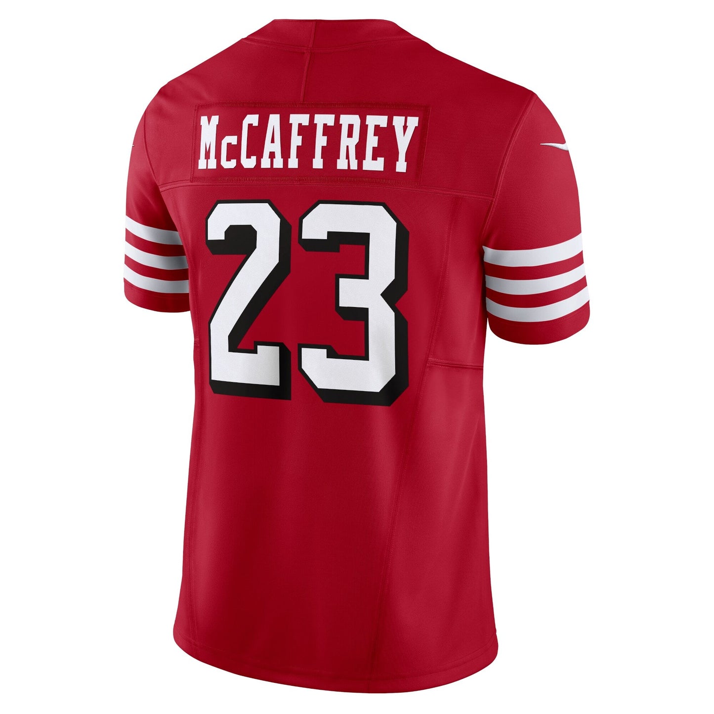 Christian McCaffrey San Francisco 49ers Vapor F.U.S.E. Limited Jersey - Scarlet football jersey product view 3